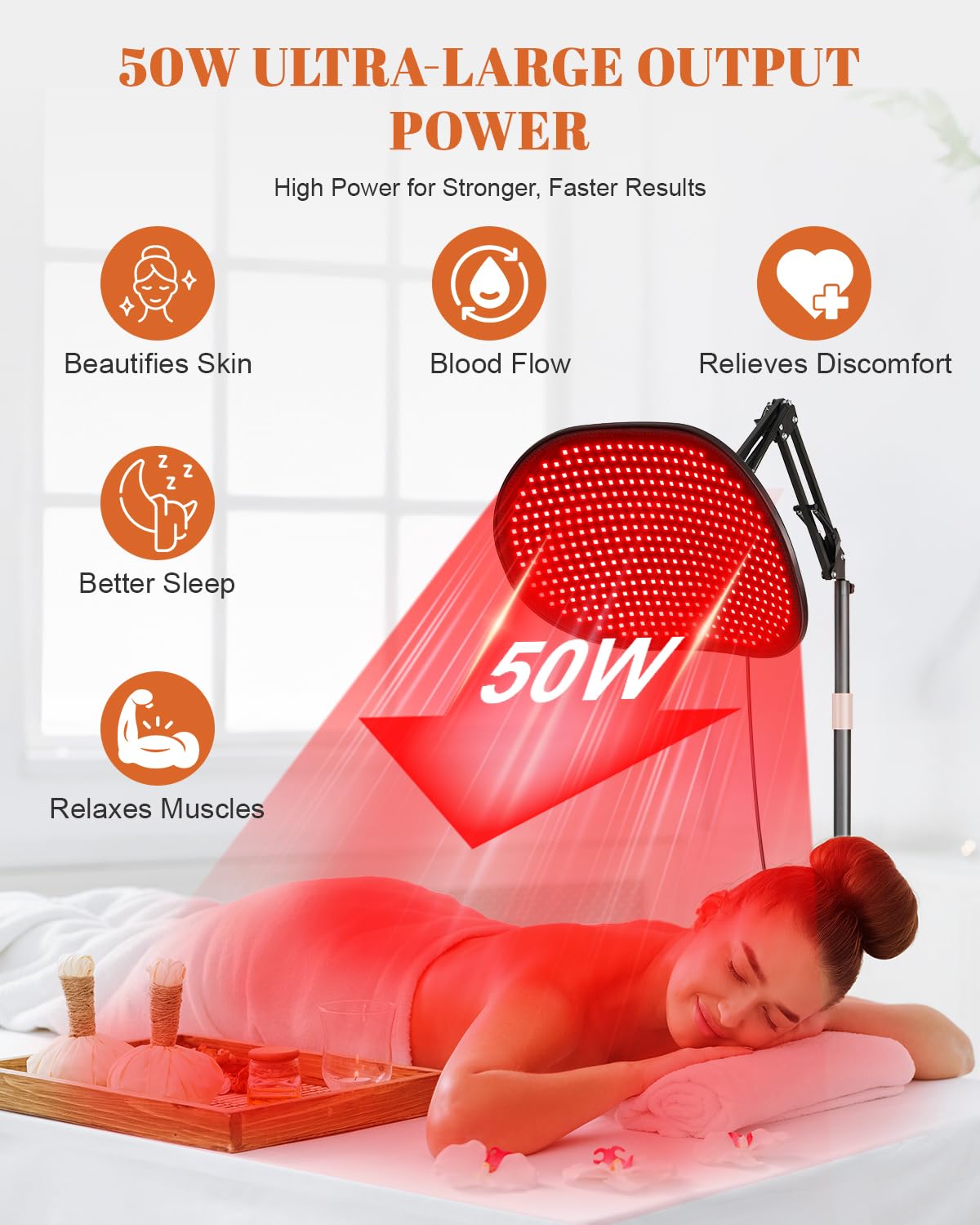 Astarexin Red Light Therapy for Face Body, 2-in-1 Infrared 432 LEDs Light Therapy with 660nm & 850nm Near Redlight Device Large Panel with Wireless Remote Stand Timer