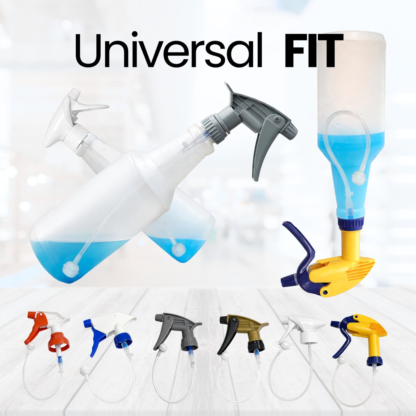 Tilted 360 Spray Bottle Adapter - Universal and Reusable Spray bottle adapter - Turn Any Spray Bottle Into a 360 Sprayer! (6)