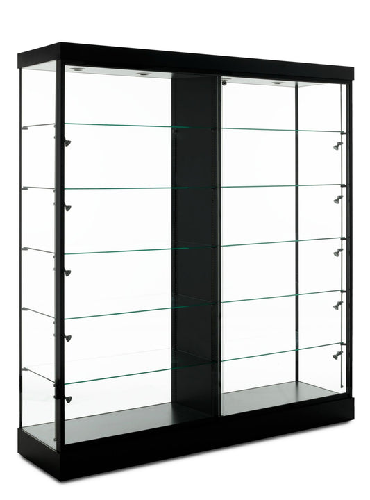 Tecno Display Rectangular Show Case with Divider (Black)