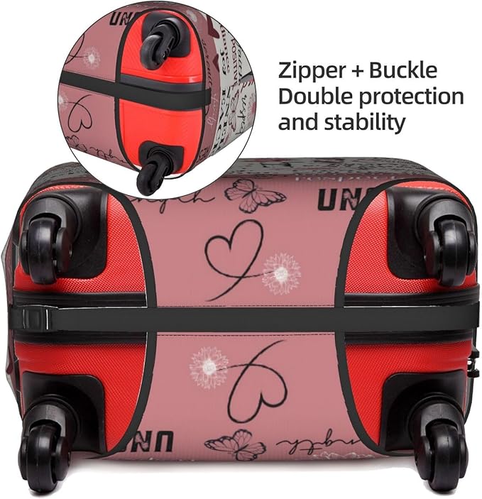 Travel Suitcase Protector African American Girl Elastic Protective Washable Luggage Cover With Concealed Zipper Suitable For 18-32 Inch(M (for 22-24 inch luggage))