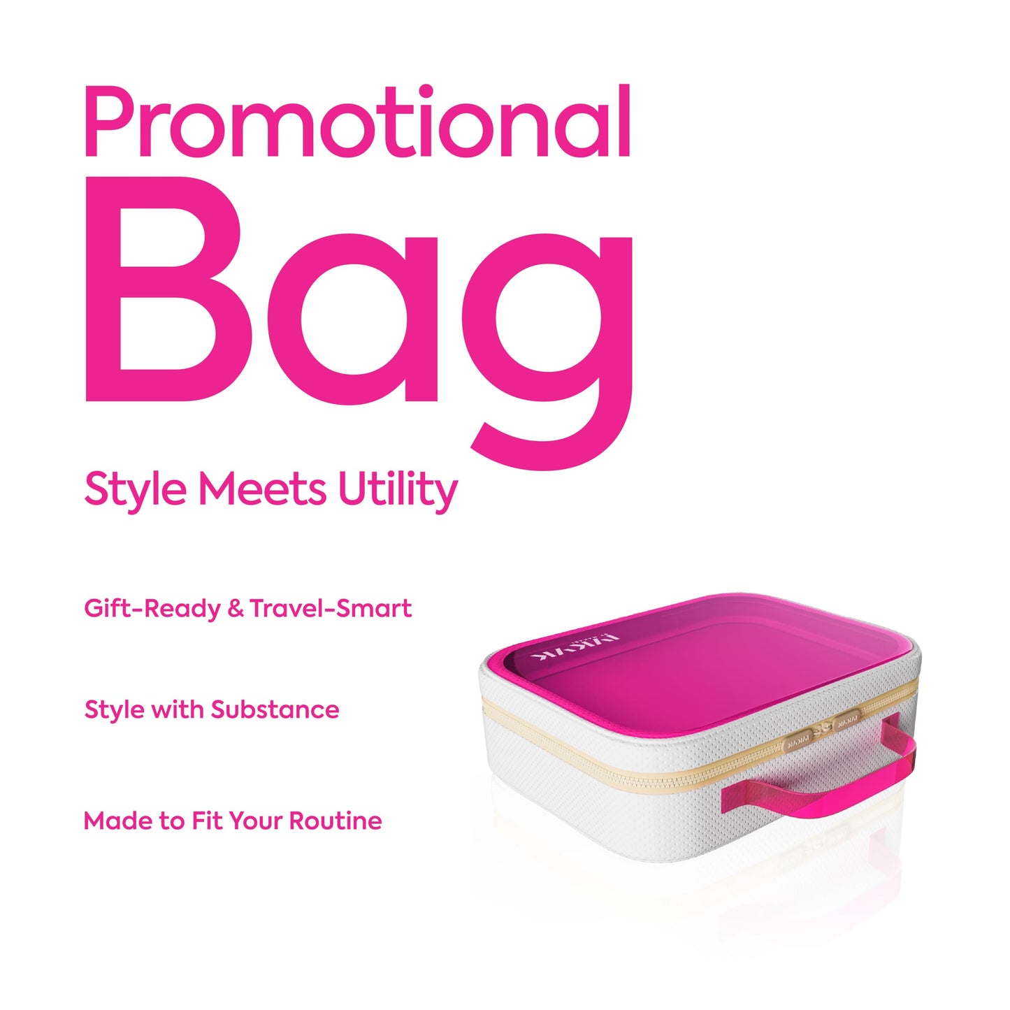 MAKARI IYKYK Cosmetic Bag | Sleek Makeup & Skincare Travel Pouch | Stylish Organizer for Beauty Essentials | Gift-Ready Accessory