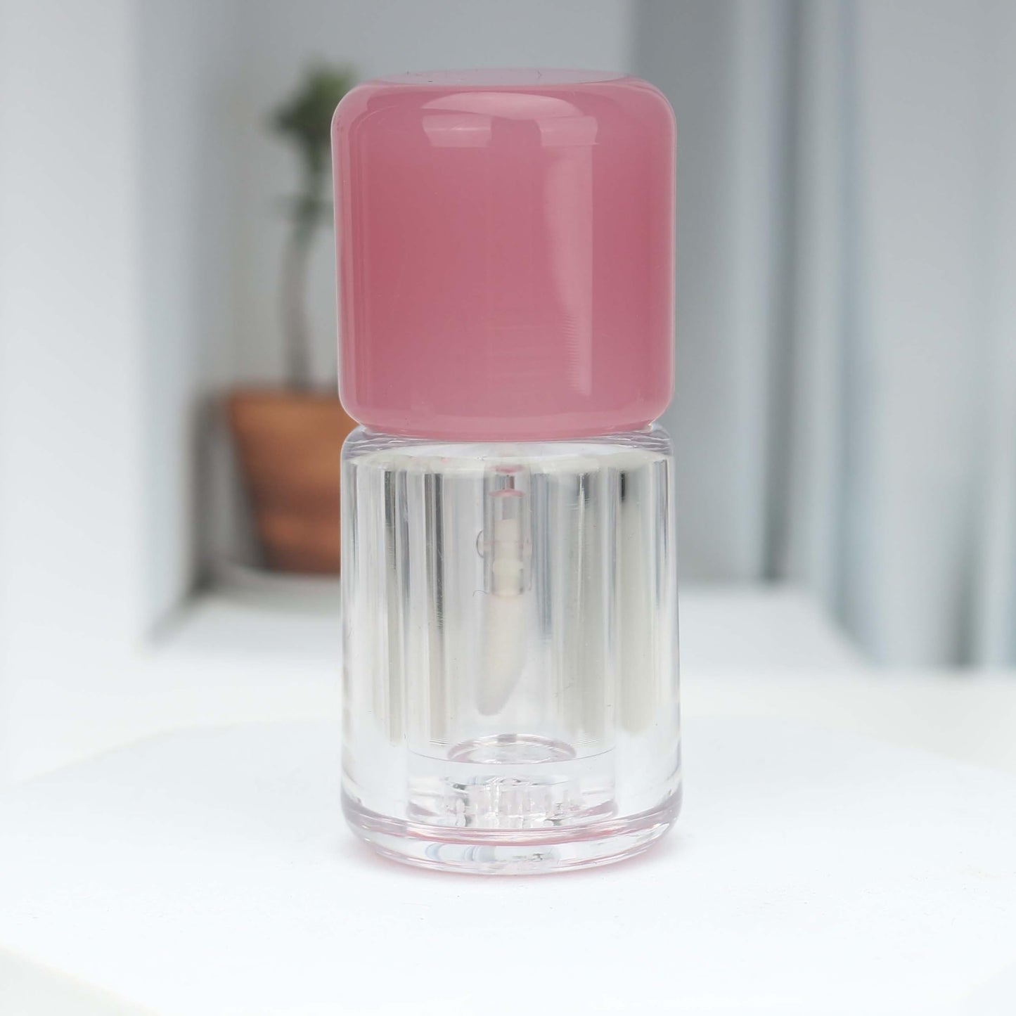 COSIDEA 10pcs 3.5ml 0.12oz Empty Purple Chunky lip gloss tubes with clear wand Cute lipgloss containers for DIY