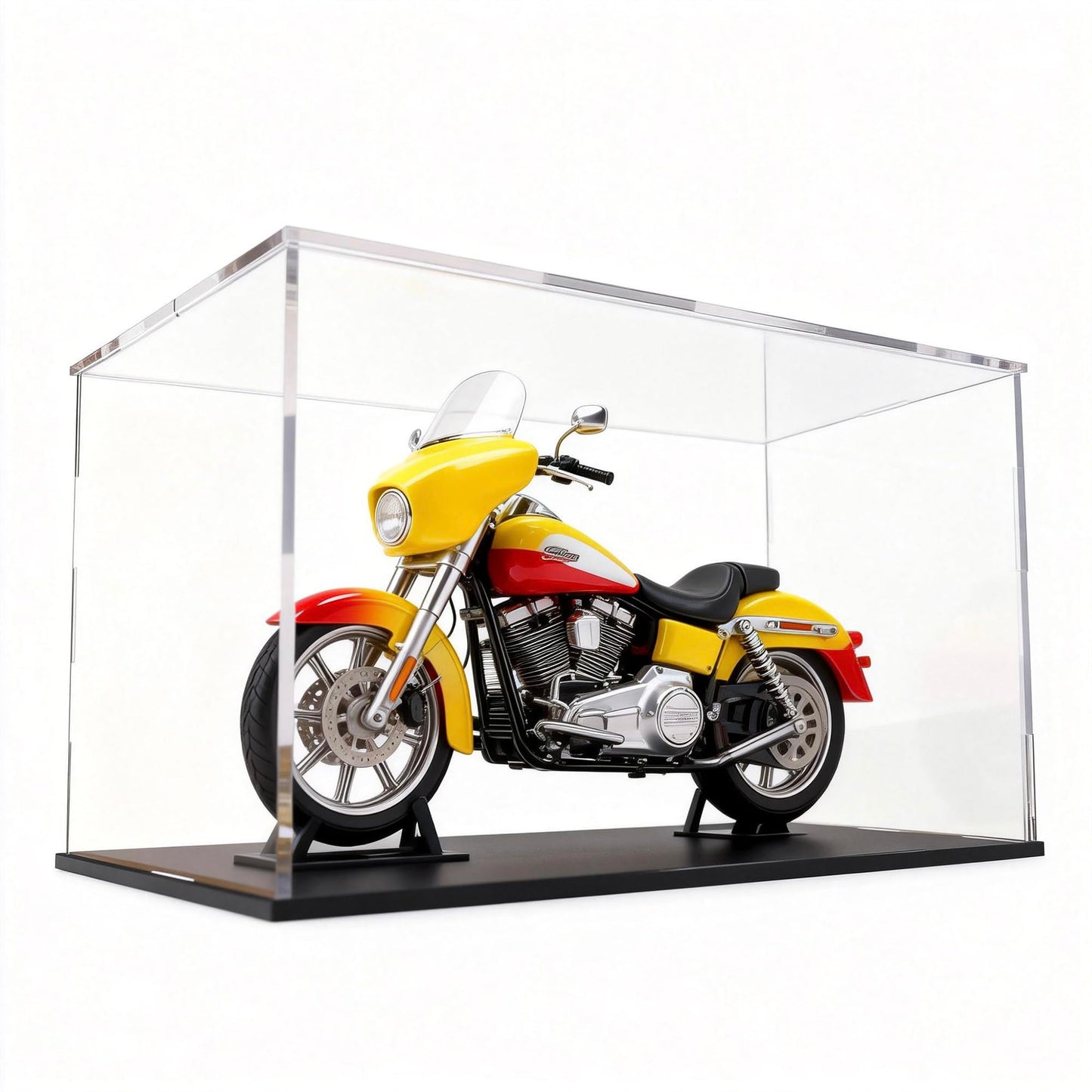 Acrylic Display Case Clear Collectible Display Box for Miniture House, Dustproof Acrylic Showcase, Easy Self Assembly Storage Cases for Action Figures and Art Figurine, 8 x 6 x 7 inch