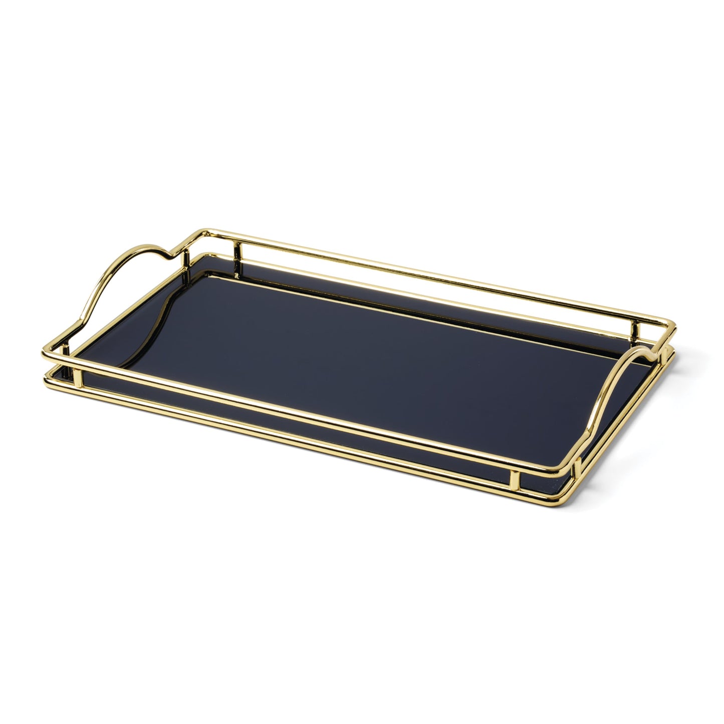 kate spade new york Make It Pop Glass Vanity Tray, Navy