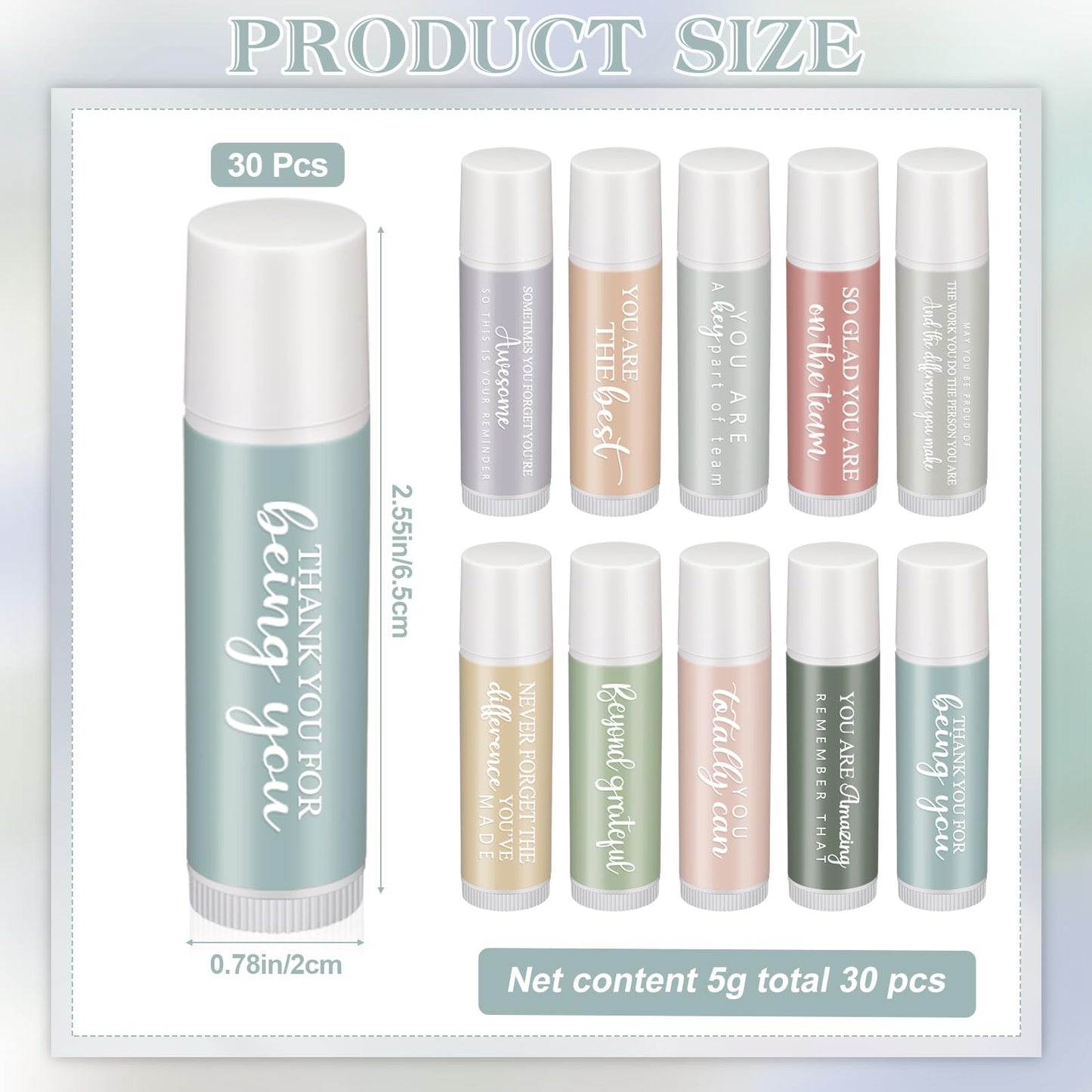 Swiffen 100 Sets Employee Appreciation Gifts Lip Balm Bulk Thank You Gifts for CNA Nurse Paraprofessional Women Team Coworkers Staff Volunteer Baby Shower Bridal Wedding Favors for Guests