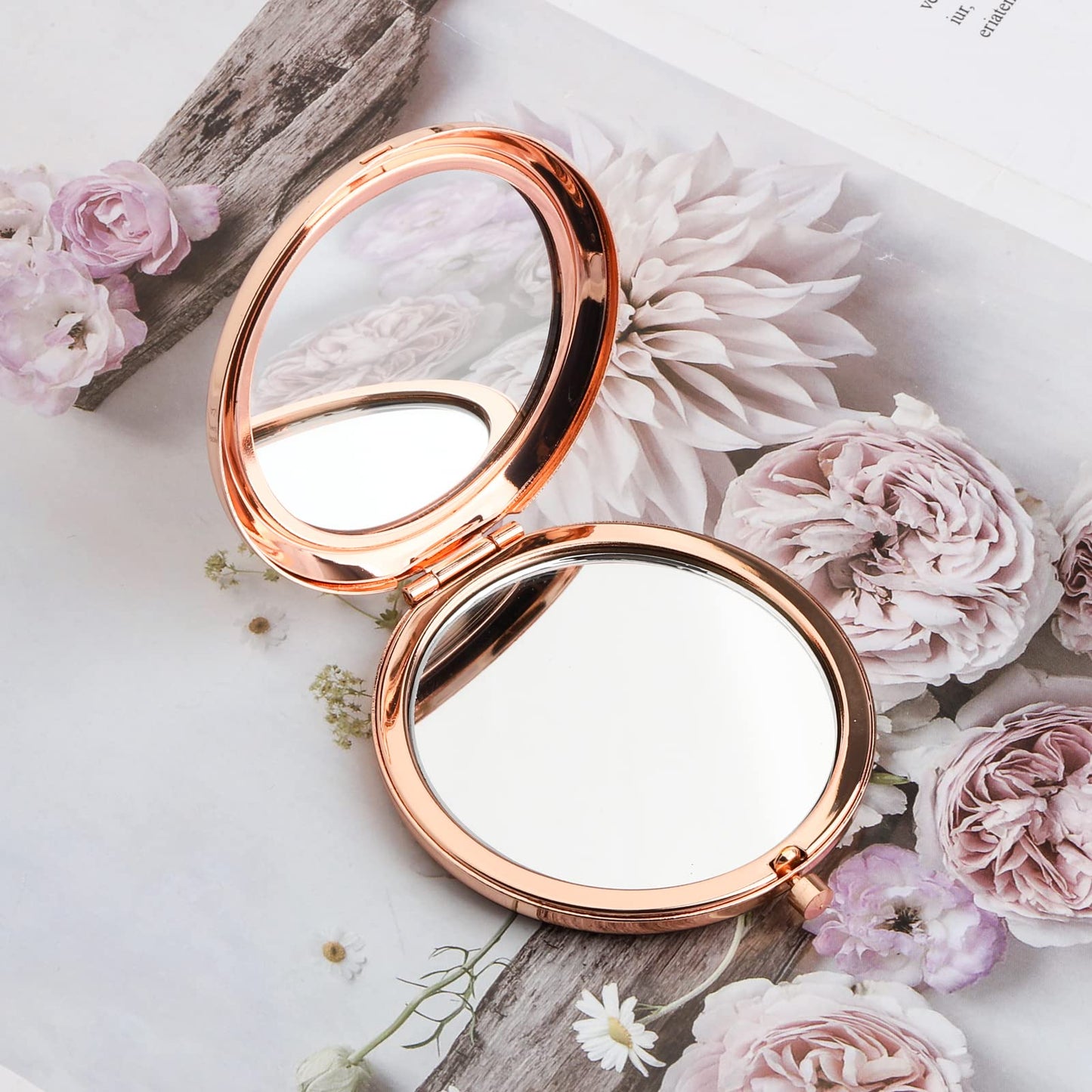 WSNANG KOTLC Inspired Book Lover Makeup Mirror - Bookish Gift for Reader (EXILLIUM Folding Mirror)