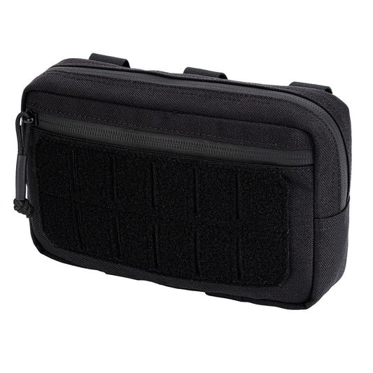 Dotacty Mini Modular Admin Pouch Tactical MOLLE Utility Tool Pouch for Chest Rig Duty Vest Battle Belt Backpack Accessory Small Dangler Bag EDC Gear Carrier IFAK Medical Kit Organizer BK