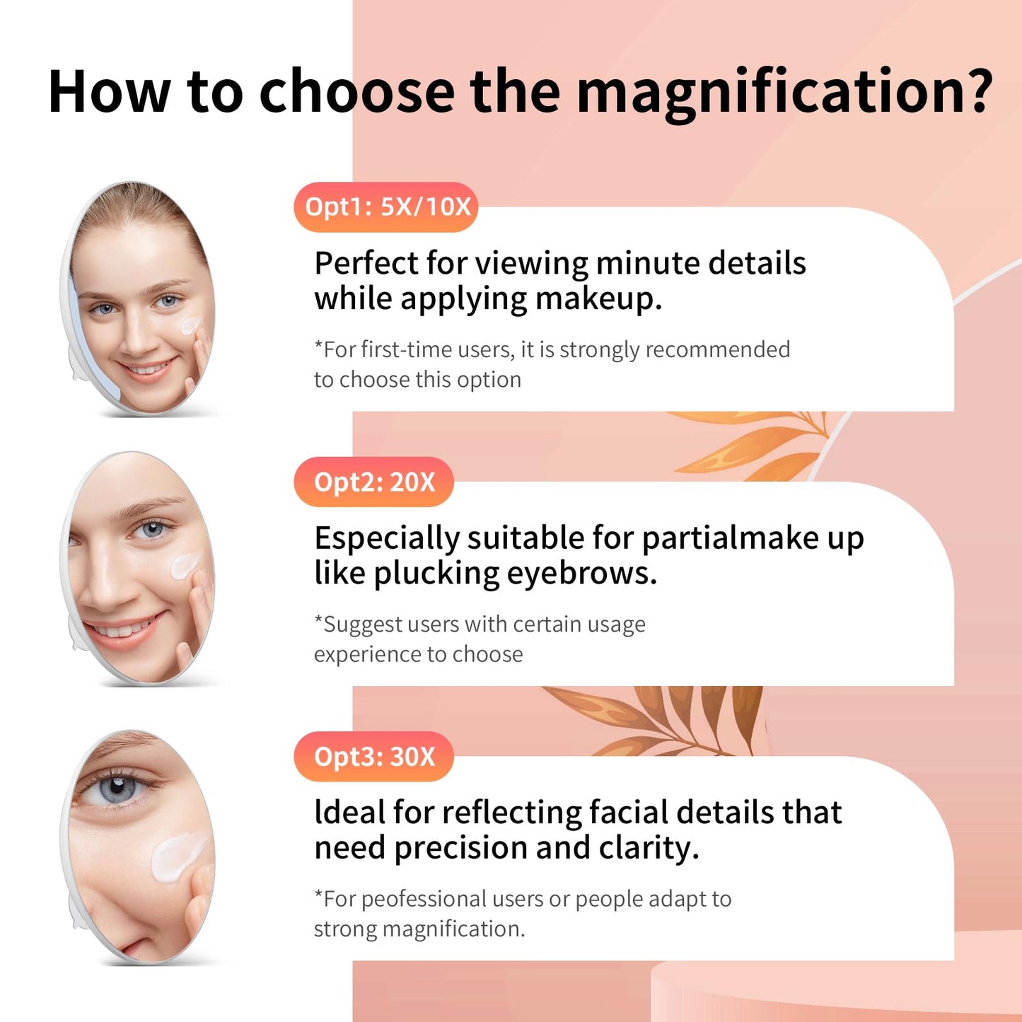 saiggnyy Large 6" 20x Magnifying Mirror with Tweezers, Travel Magnified Makeup Mirror with Suction Cups, 20x Magnification
