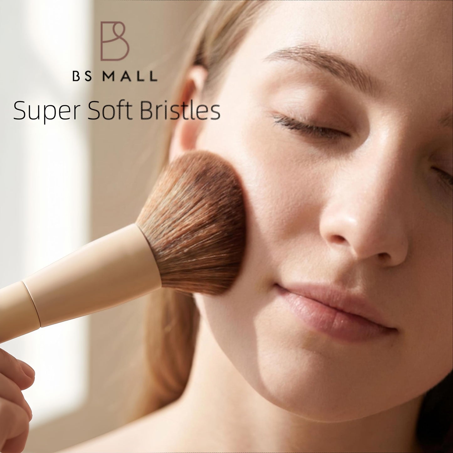 BS-MALL Professional Makeup Brush Set with Travel Case, Soft Synthetic Face & Eye Brushes for Foundation, Concealer, Powder, Blush & Eyeshadow for Beginners, Beauty Enthusiasts & Makeup Artists 18PCS