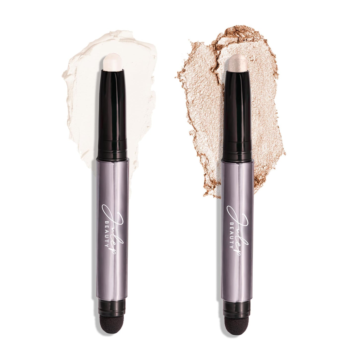 Julep Eyeshadow 101 Crème-to-Powder Eyeshadow Stick Duo, Pearl Shimmer & Snowfall Matte