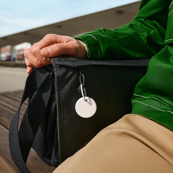 Chipolo POP Tracking Tag - Colorful, Compatible, Loud Bluetooth Tracker with Call Your Phone & Out of Range Alerts, Works with Apple Find My or Find Hub on Android - 4 Pack (Standard Mix)