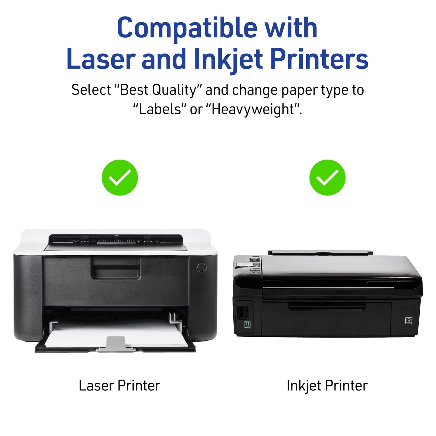 Avery Printable Rectangle Labels, Sure Feed Technology, 1" x 4", Bright Blue Labels, Laser/Inkjet Printable, 400 Total, Great for Mailing and Cosmetics