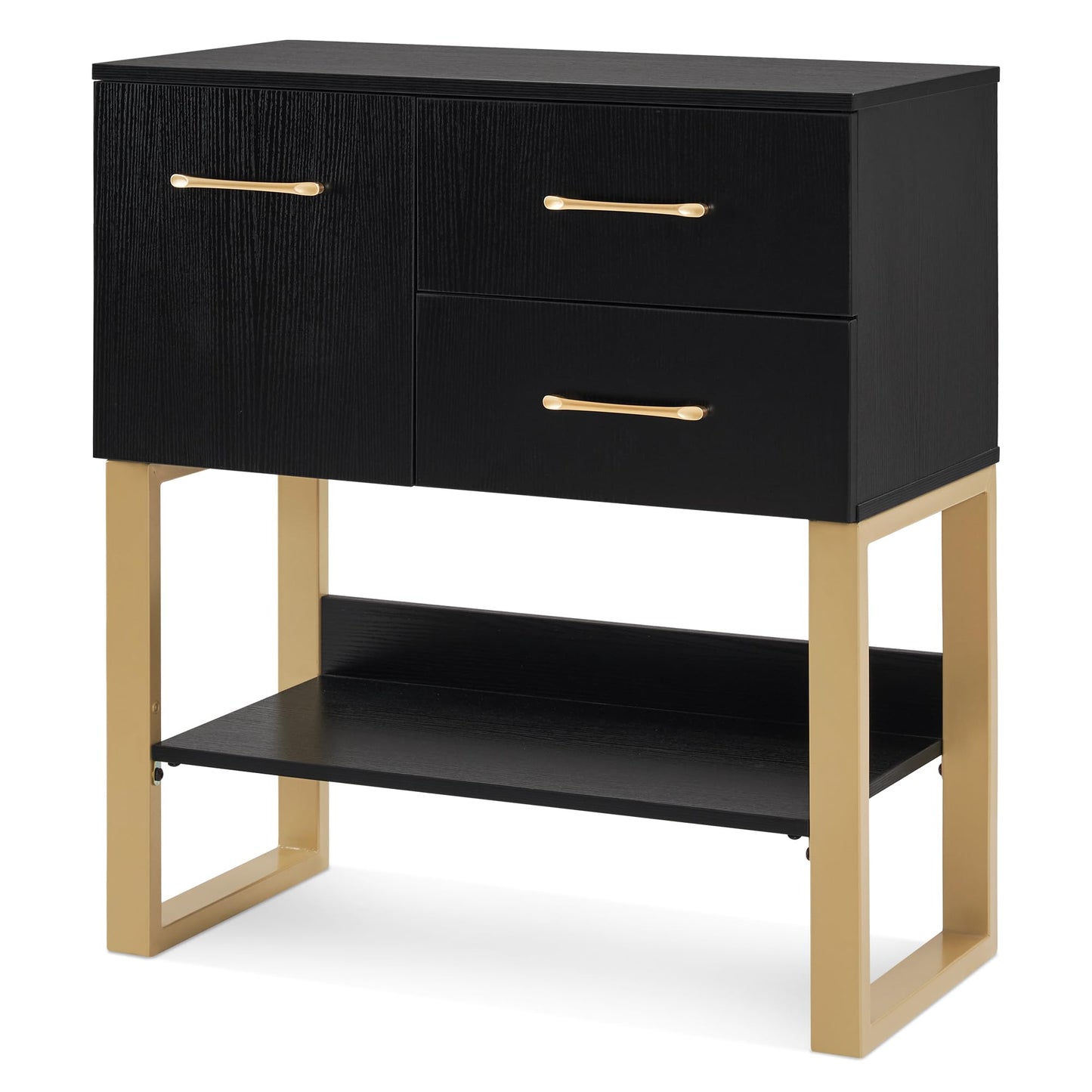 BarberPub Beauty Barber Station, Spa Wall Mount Storage Cabinet, Salon Equipment for Hair Stylist, Spa Beauty Makeup Organizer with Drawers & Shelf, 31.4"(L) x 16.54"(W) x 35.71"(H) 3185 (Black)