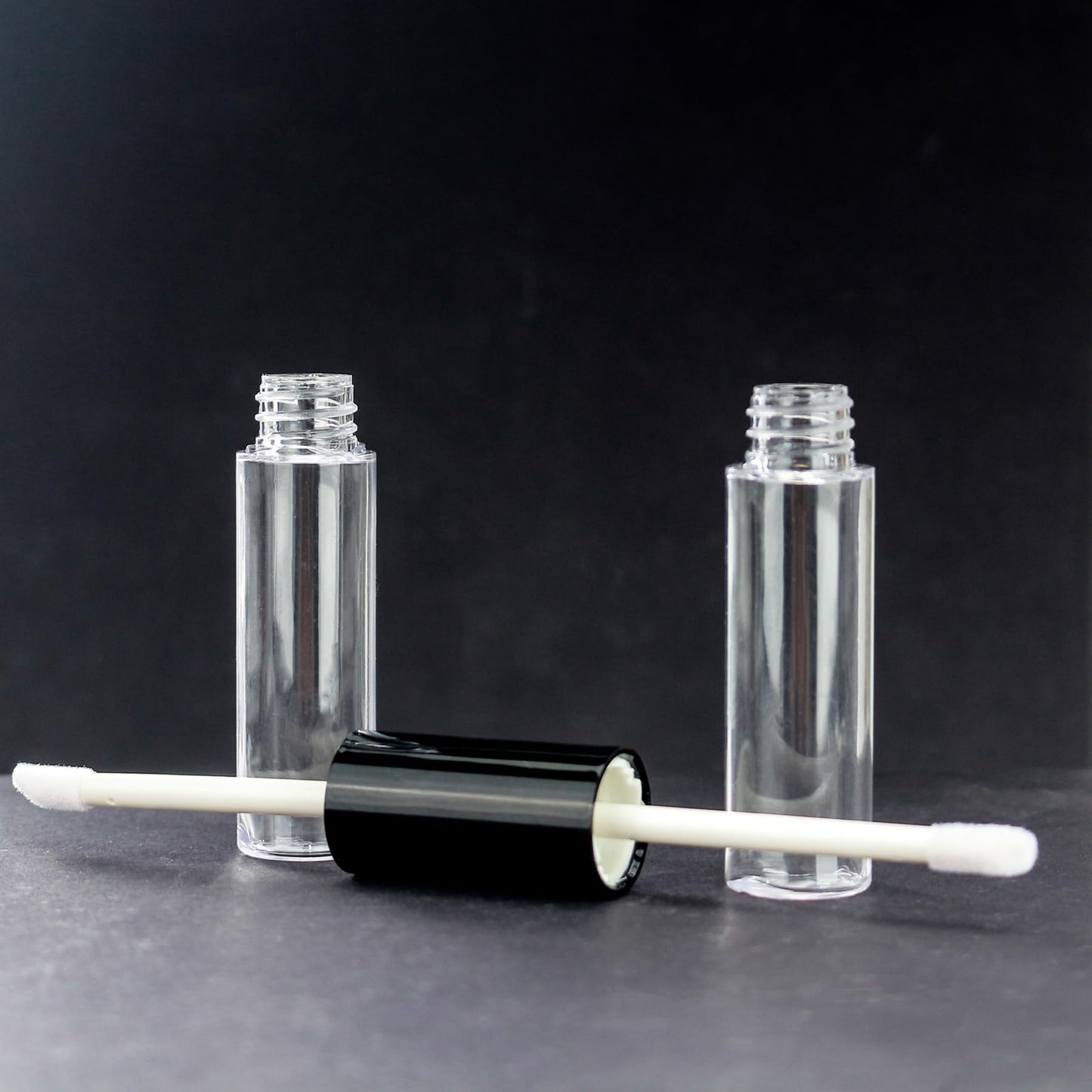 COSIDEA 10pcs Round plastic 10ml*2 dual Ended lip gloss tubes 20ml double end lipgloss tube container