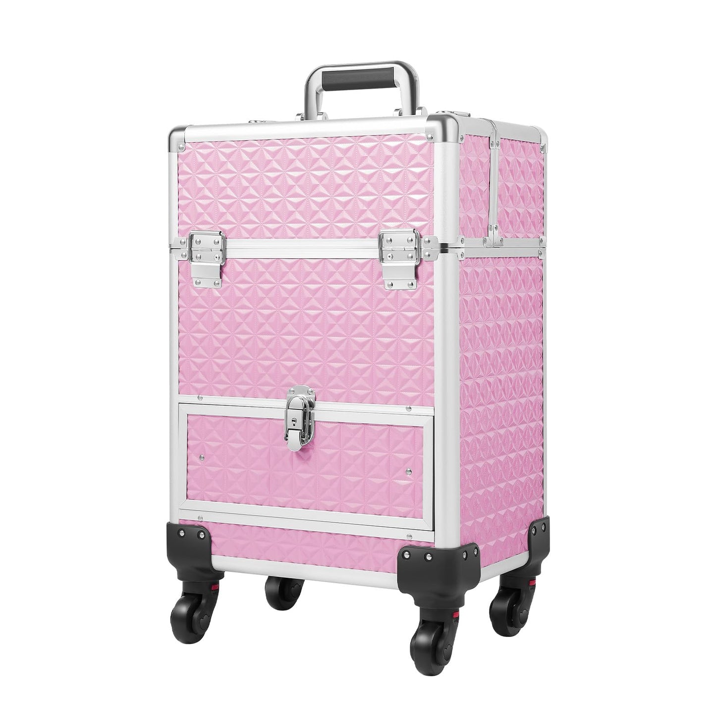 EcoTypee Professional Rolling Makeup Train Case Makeup Storage Organizer Cosmetic Trolley