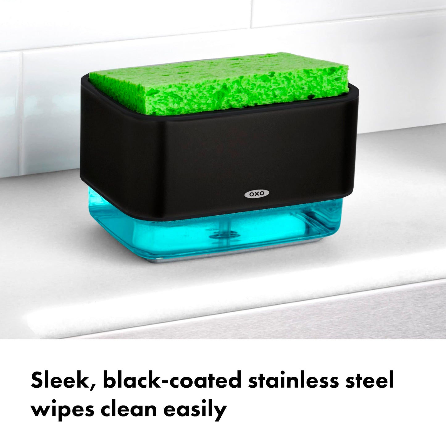 OXO Good Grips Soap Dispensing Sponge Holder - Black