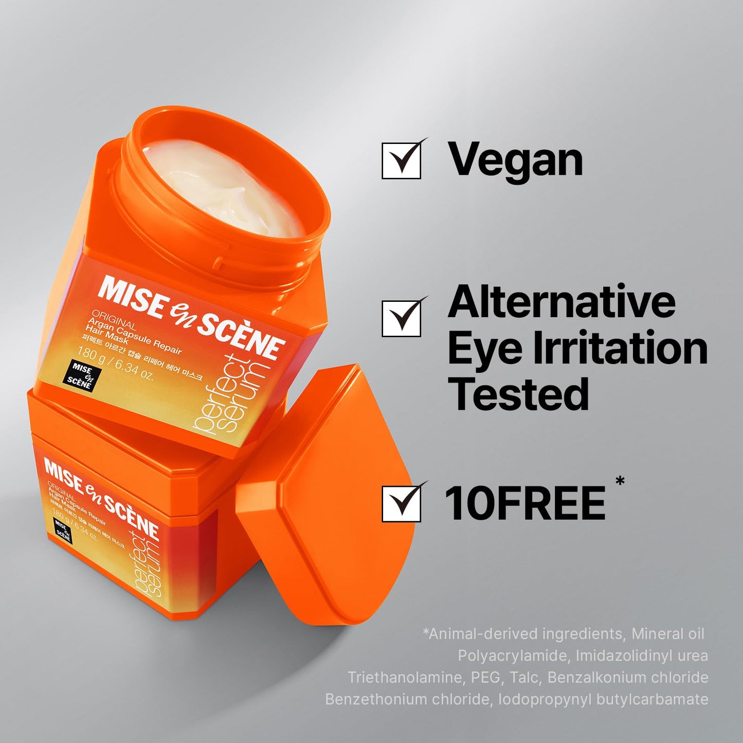 Mise En Scene Argan Oil Repair Hair Masks - Protein Hair Mask Argan Capsule for Damaged Hair | Deep Conditioning for Dry Hair | For Split Ends | Damaged & Frizzy | Anti Humidity 6.34 Fl. Oz.