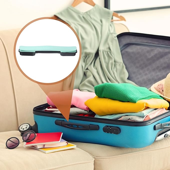 uxcell 2 Pcs Luggage Handle Replacement 8.5 Inch Suitcase Handle Carry Strap Plastic Pull Handle Grip Luggage Replacement Parts with Screws for Suitcase Box Luggage Case, Light Blue