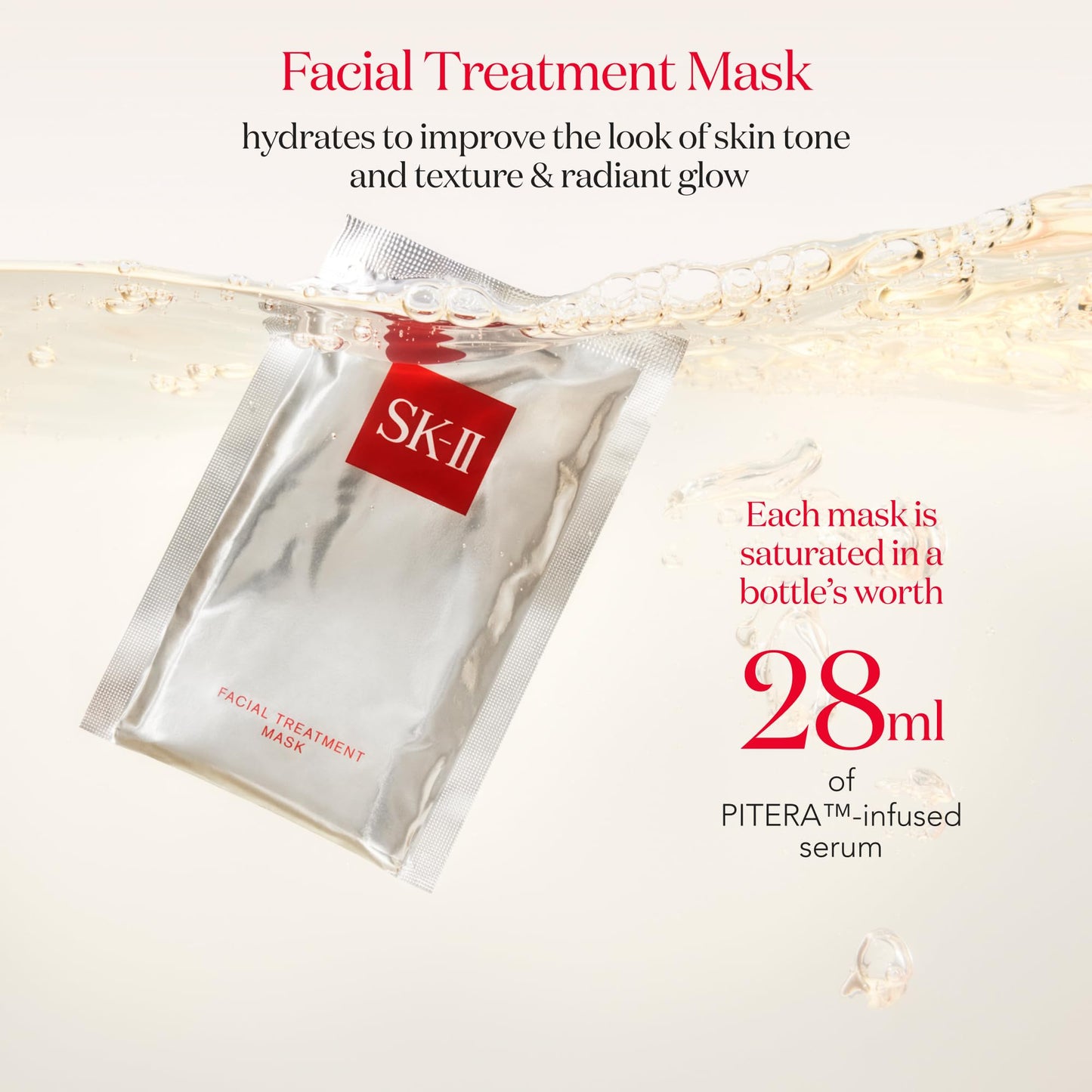 SK-II Facial Masks - Brightening Face Mask Sheets to Help Improve Tone, Texture & Radiance - Anti-Aging Treatment for Replenished Moisture & Visibly Healthier Skin (10 Count)