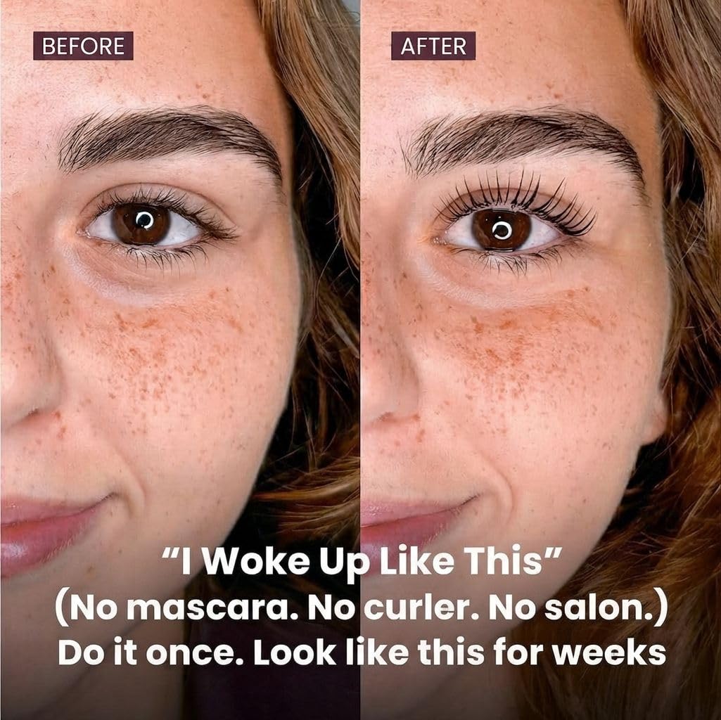 Korean Lash Lift Kit + Color Kit by Livia - Perfectly Curled and Darker Lashes for 8 Weeks from Home, Faster Alternative to Lash Serums, Complete DIY Perm Kit
