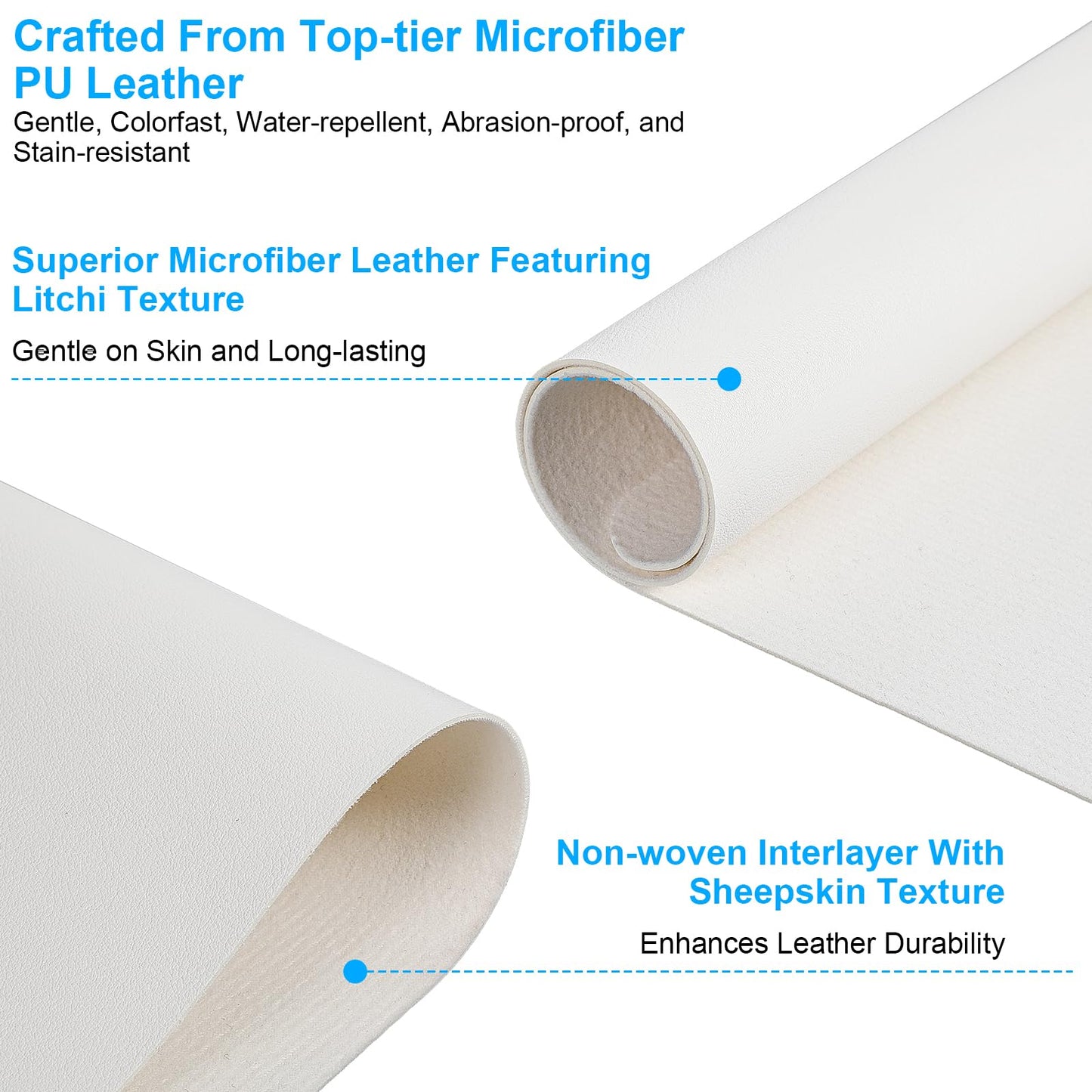 Nail Mat For Nail Tech Nail-Table Mat Soft Silicone Nail-Mat Waterproof PU Leather Nail-Pad for Nails Tech Salon Home, Portable and Easy Clean (White, 60x30cm) (MAT ONLY)