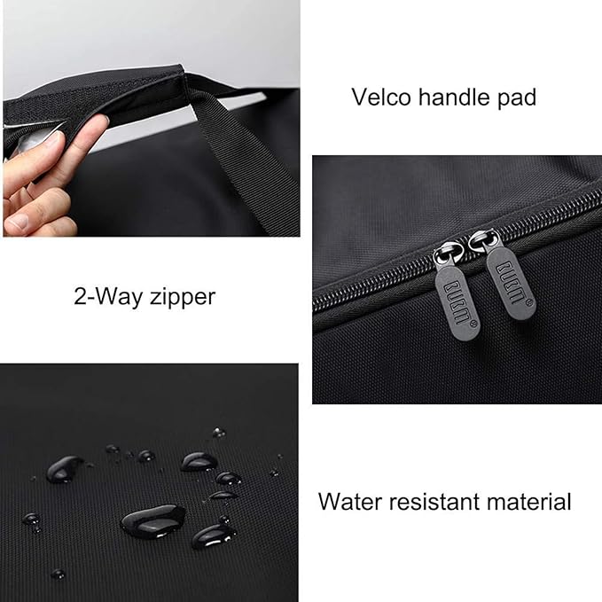 BUBM Desktop Computer Carrying Case, Padded Nylon Carry Tote Bag for Transporting Computer Tower PC Chassis, Keyboard, Cable and Mouse…