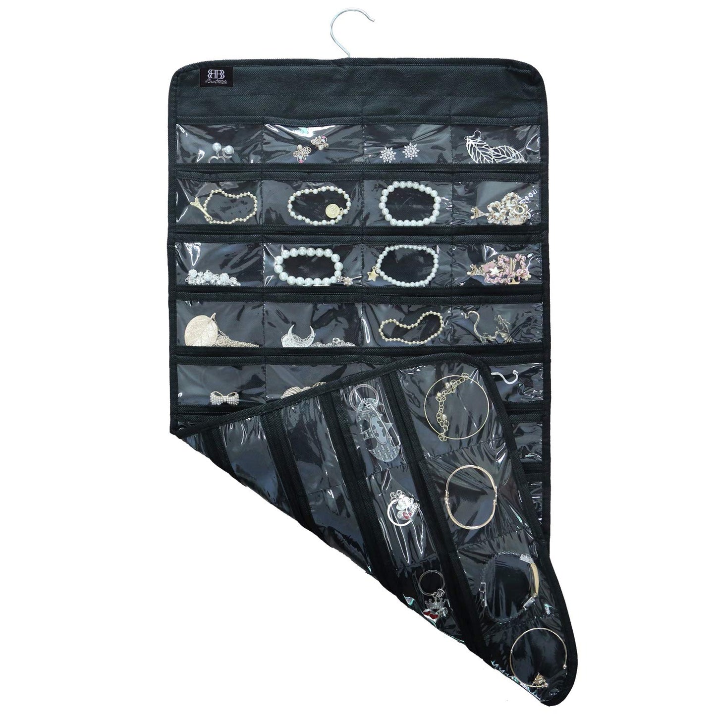 BB Brotrade Hanging Jewelry Organizer,Accessories Organizer,80 Pocket Organizer for Holding Jewelries