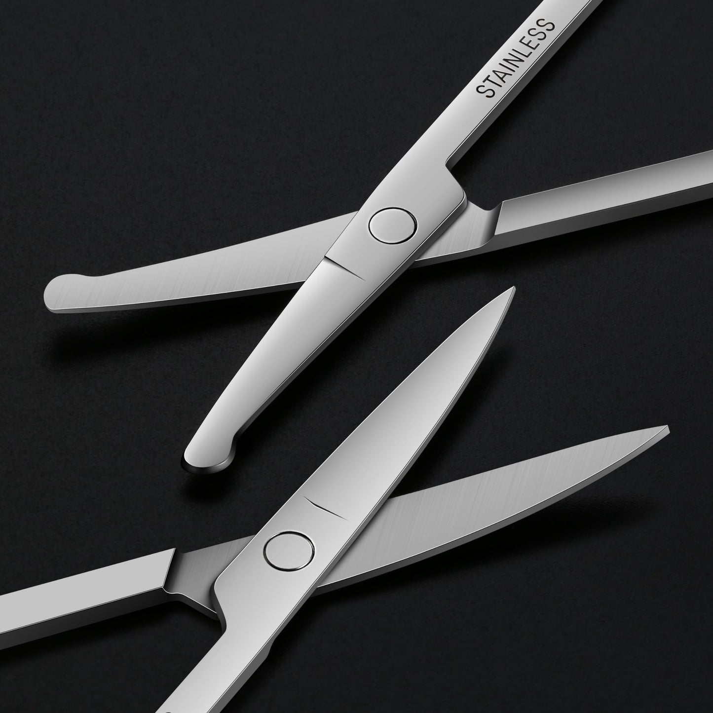 Natzerat 24-Pack Nose Hair Grooming Scissors, Sharp Stainless Steel Manicure Cuticle Scissors with Round tip,Small Scissors Beauty for Men Women Eyebrow,Mustache,Beard Ear Trimming Kit
