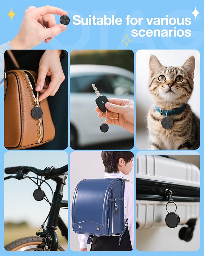 Air Tags for Android,Air Tags-1 Pack Android,Air Tracker Tags with 1 Case,2 Year Battery Life,Google Find Trackers for Google'S Find Hub App,IP65 Waterproof Luggage Tracker Tags for Keys