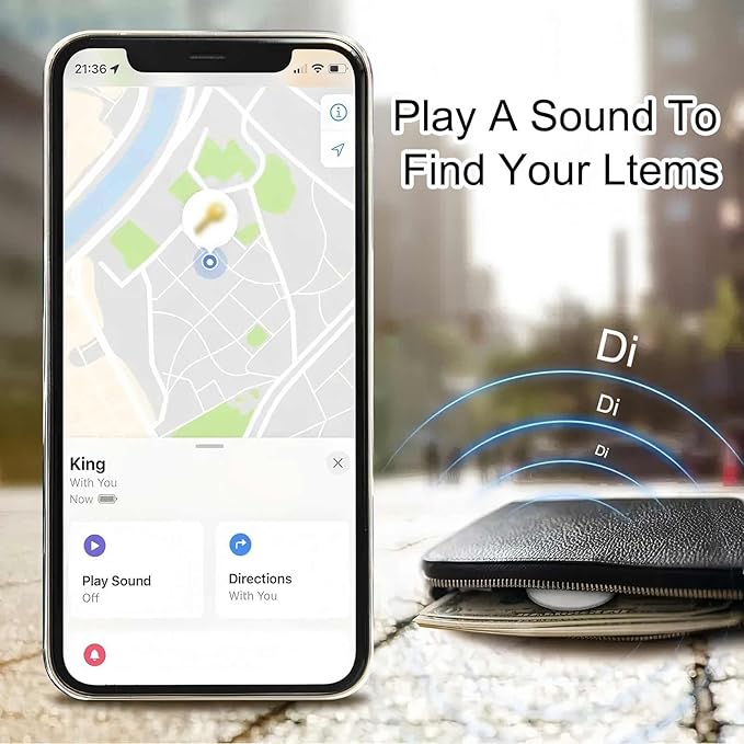 Mini GPS Tracker for Vehicles, Hidden Tracking Device for Vehicles, Car Tracker No Subscription Work with Find My (iOS Only), Vehicle Tracker with Audio for Kids, Dogs, Key, Luggage, Bag (2)