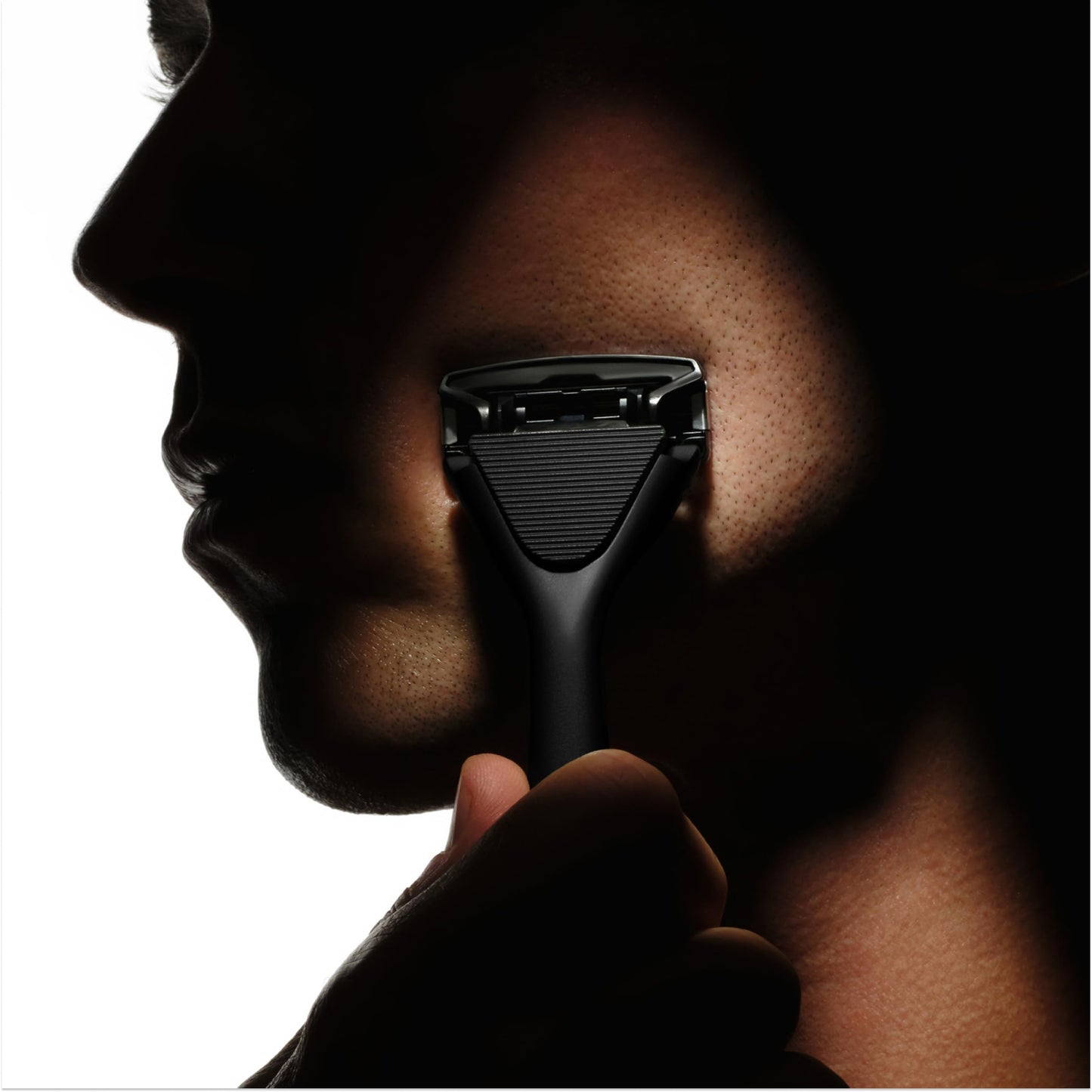 House of Atlas, Razors for Men - Mens Razors for Shaving with Handle, 2 Razor Blade Refills, & Shower Hook, 5-blade Precision Trim Edge, Smooth Close Shave, Reusable Razor for Men (Matte Black)