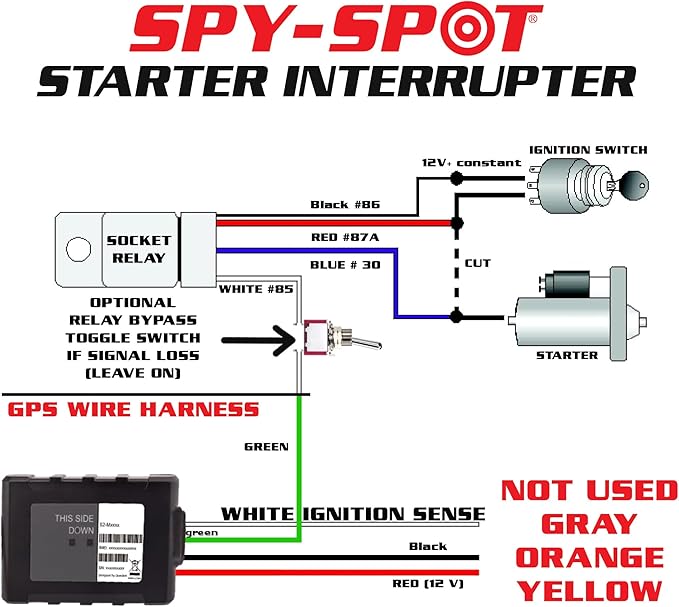 Spy Spot GV53MG Vehicle GPS Tracker with 4G Hard Wire Kill Switch, Remotely Disable The Ignition from Any Location, Real-Time Locator & Tracking Device with US, CA, MX Coverage, Subscription Required