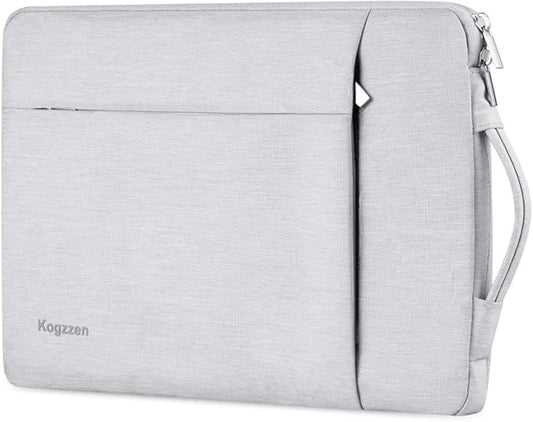 15-16 Inch Laptop Sleeve Waterproof Lightweight Case Bag Compatible with MacBook Pro 16/15/ Surface Laptop 15/ Surface Book 15, Chromebook Dell HP Lenovo Asus Acer Samsung - Light Gray
