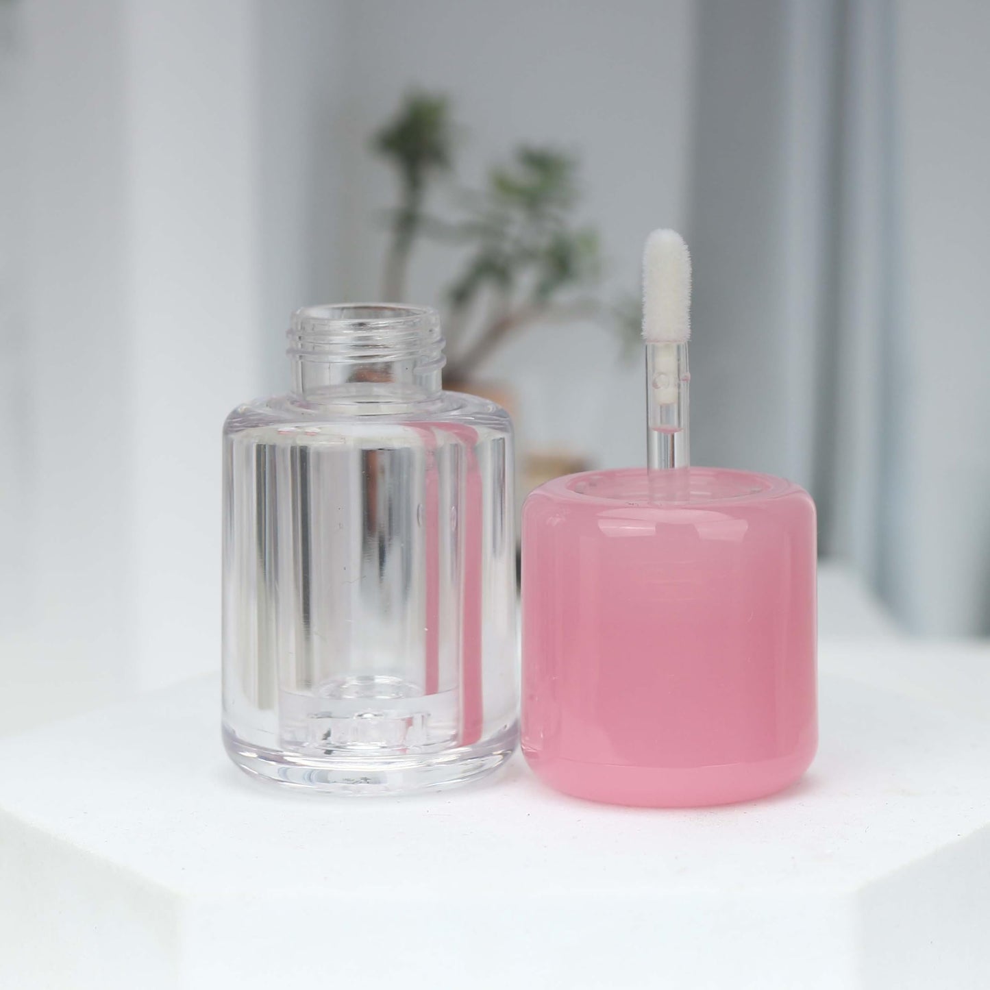 COSIDEA 10pcs 3.5ml 0.12oz Empty Purple Chunky lip gloss tubes with clear wand Cute lipgloss containers for DIY