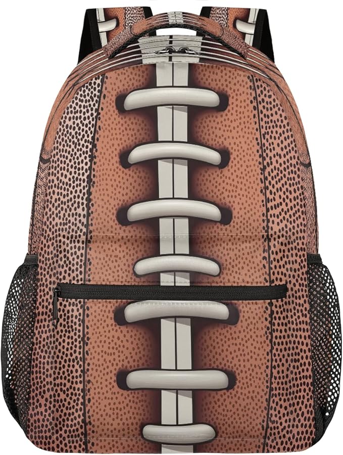 American Football Vintage Backpack for Women Men Kids 16 Inch Laptop Backpack Lightweight Travel Backpack Purse Casual Daypack School Backpacks for Girls Boys