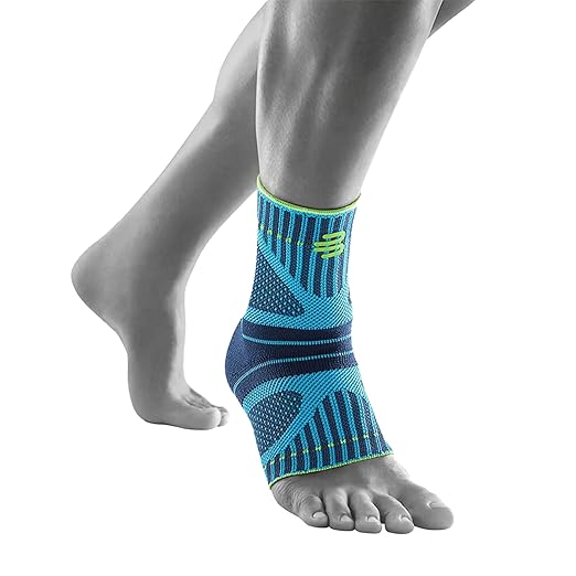 Bauerfeind Sports Ankle Support Dynamic - Ankle Compression Sleeve for Freedom of Movement - 3D AirKnit Fabric for Breathability - Premium Quality & Washable (XL, Rivera)