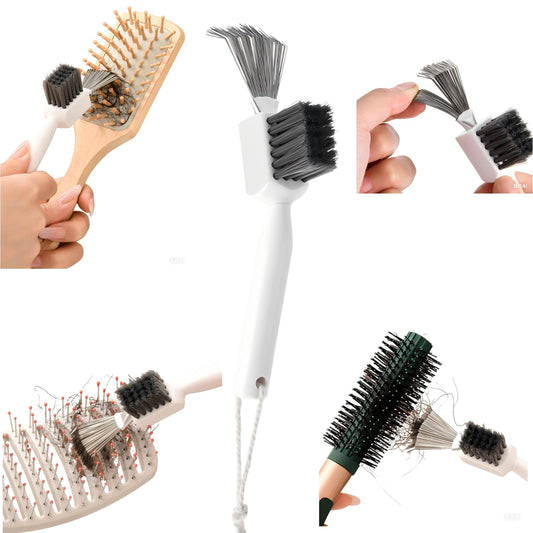 Hair Brush Cleaner 2-in-1 with Steel Wire & Bristles Bristles+Rake Deep Clean (1 PCS)