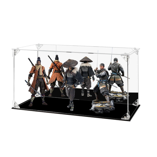 Display Case for Collectibles Assemble Clear Acrylic Box Alternative Glass Case for Display Action Figures Home Storage Organizing Toys (Internal dim 15.3X7.5X7 inch)