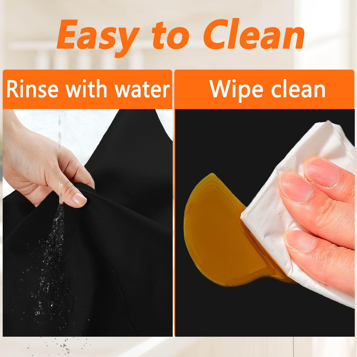 Large Silicone Placemat, 78.7''x15.7''(200cmx40cm) Extra Large Countertop Protector Mat, Heat Resistant Mat for Countertop with Non-Slip, Silicone Mats for Kitchen Counter/Crafts, Black