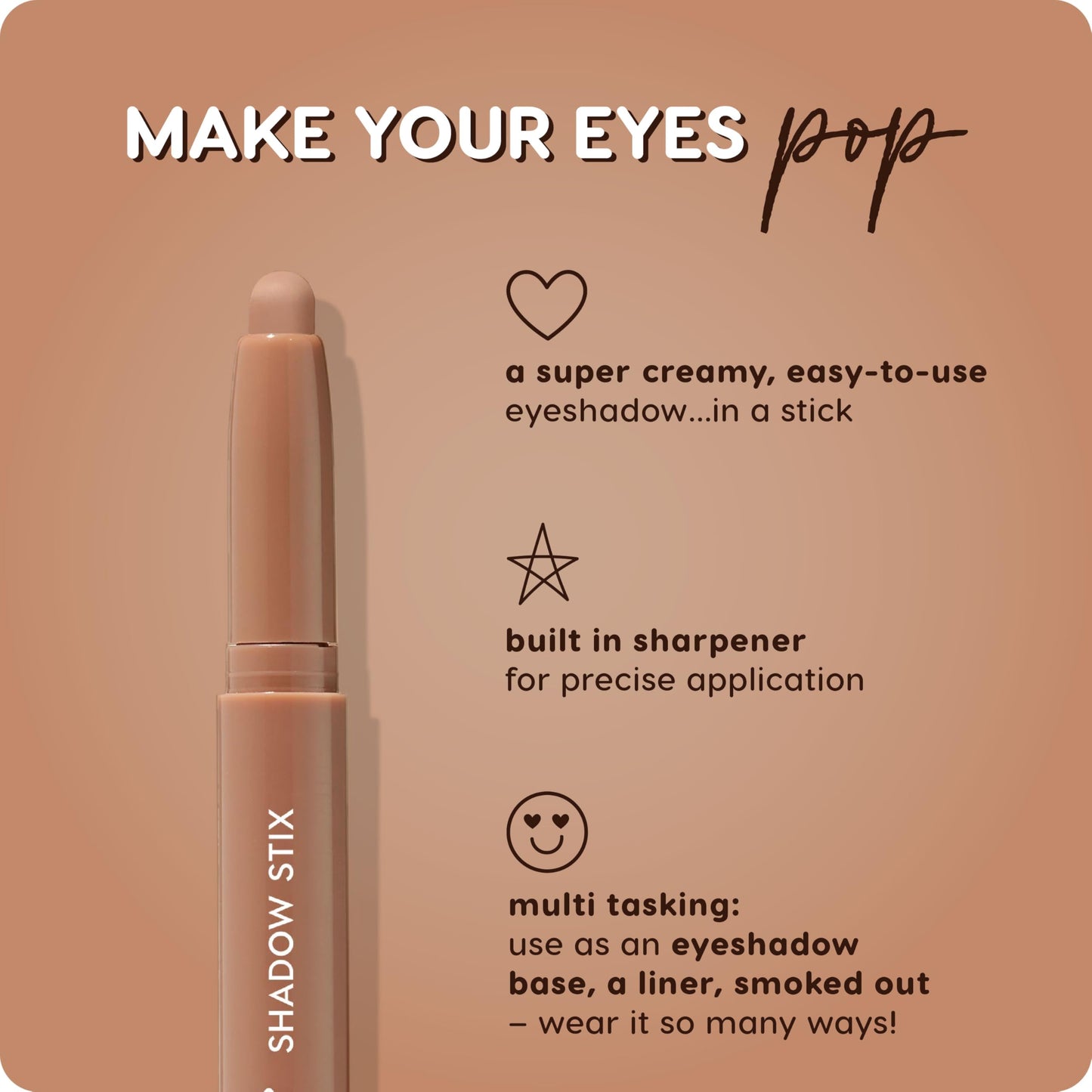 ColourPop Shadow Stix Bundle - Cream Eyeshadow Stick with Long-Lasting Color - Bare With Me & Cocktail Party (Pack of 2, 0.05 oz each)