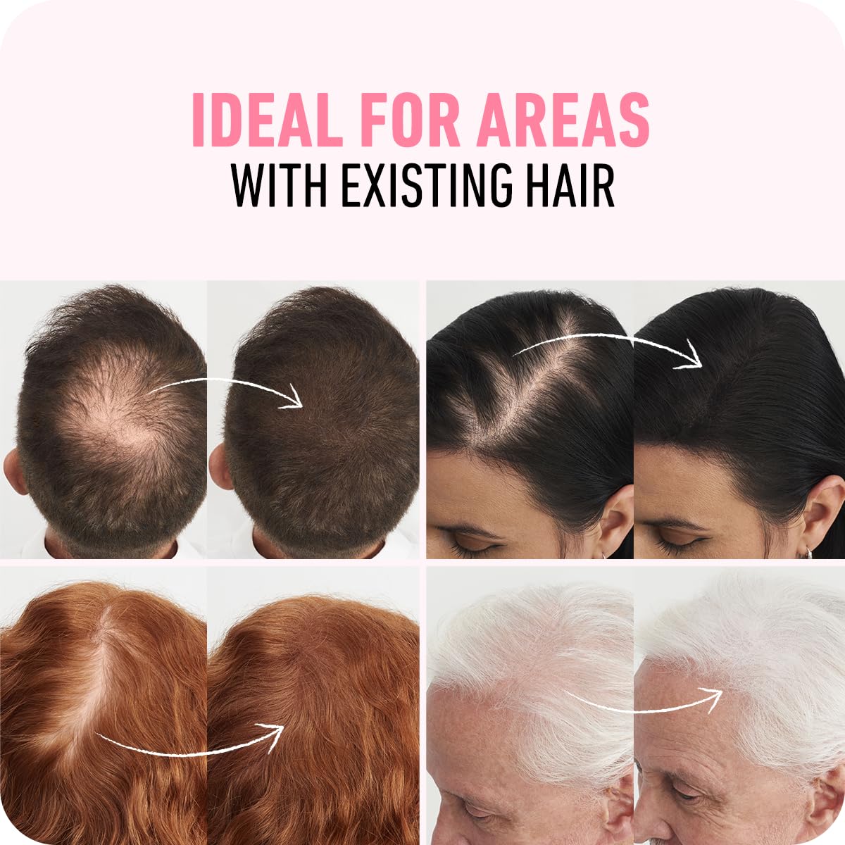 BOLDIFY Hair Fibers (28g) - Fill In Thinning and Fine Hair for an Instantly Fuller, Thicker Look - 14 Shades for Women & Men - Gray