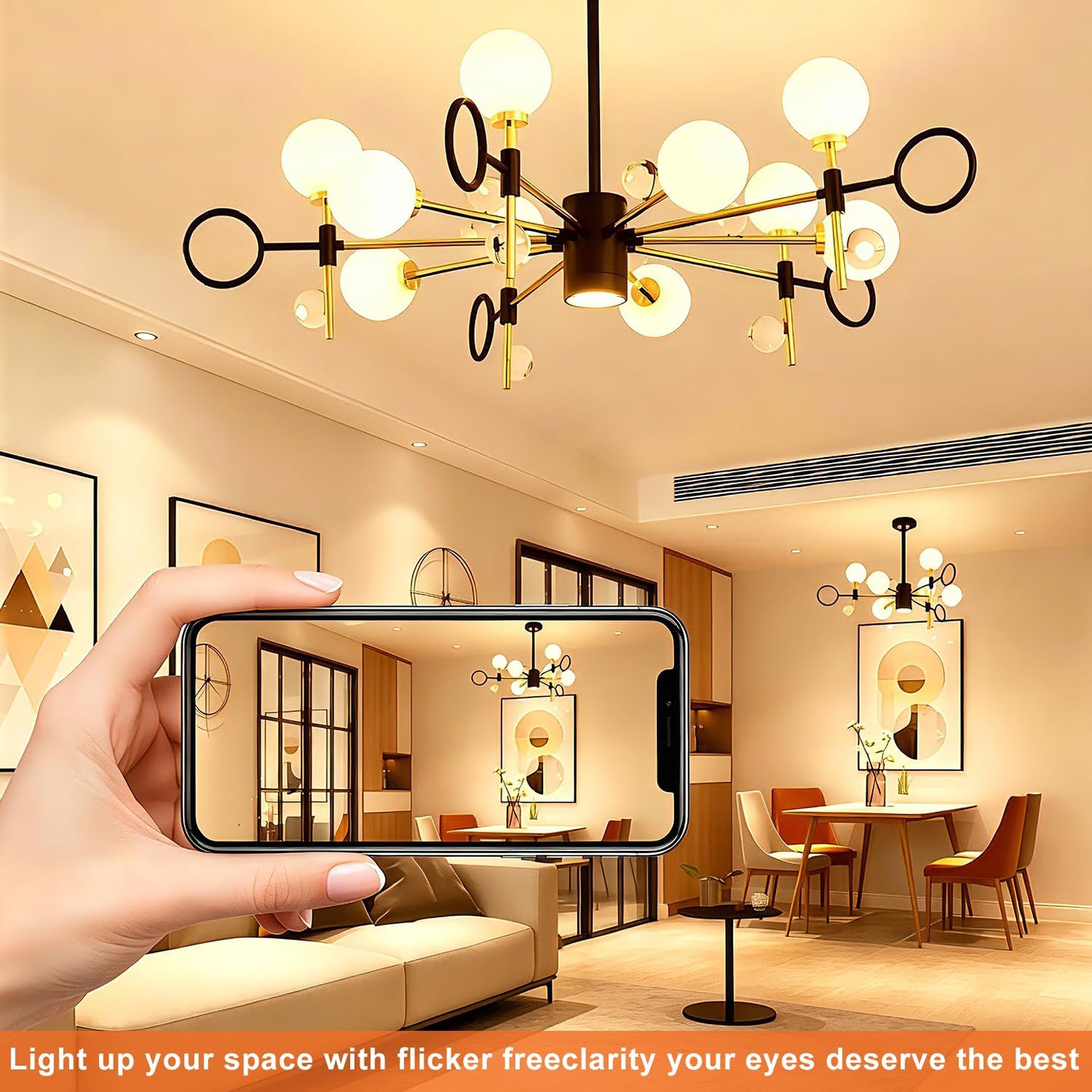 Vinaco Glass G25 LED Light Bulbs Dimmable 60W, 4 Pack No Flicker 2700K Round Light Bulbs 60 Watt Soft White, Milky G 25 E26 Frosted Globe Ledbulb, Vanity Mirror Bulb Replacement for Bathroom Pendant