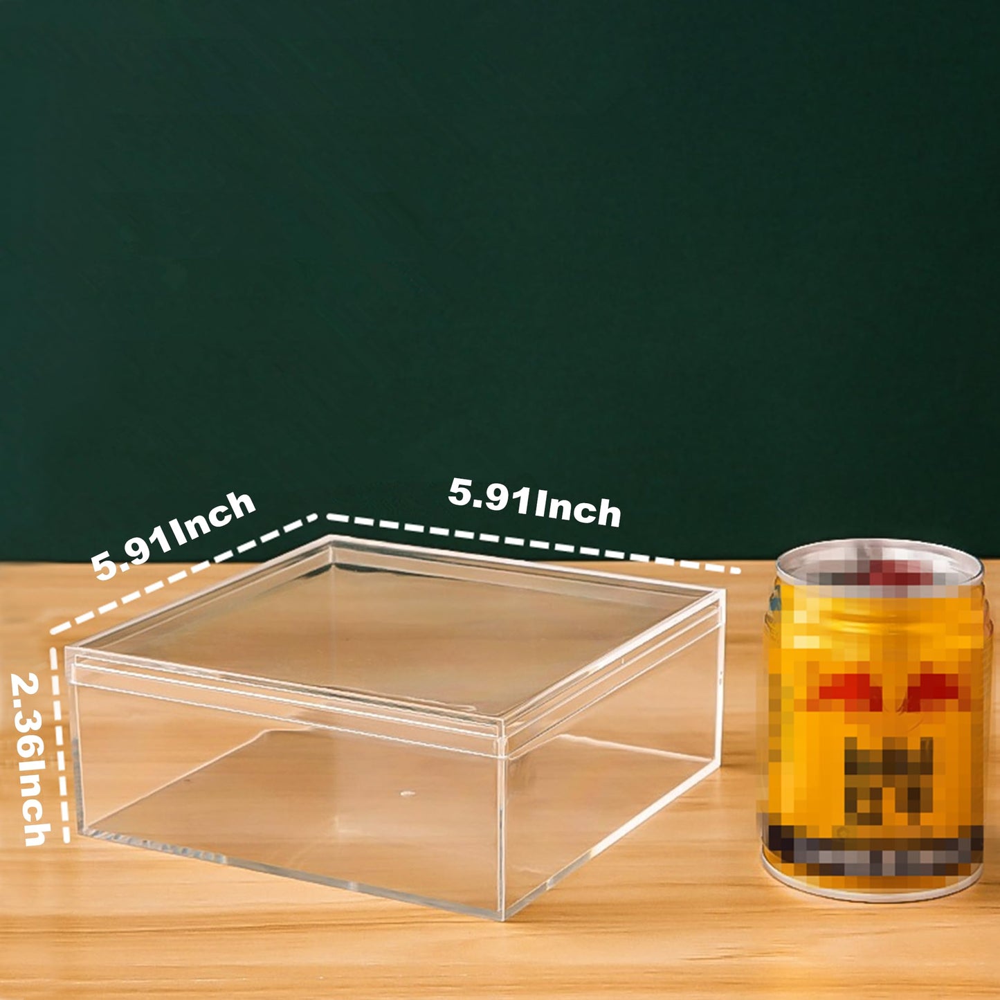 LOVPLAY Acrylic Display Box Large Clear Box with Lid Plastic Square Cube Containers Storage Box for Candy