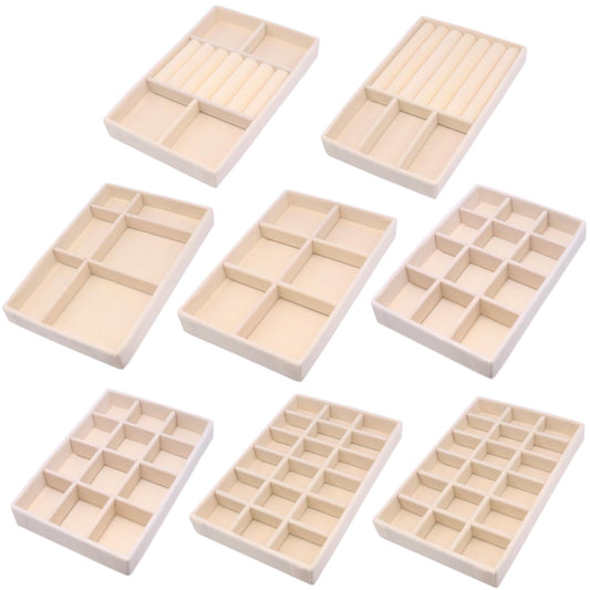 7Color Sky Jewelry Organizer Drawer 8 Set Jewelry Boxes Velvet Jewelry Drawer Organizer Stackable Jewelry Tray for Earring Necklace Display