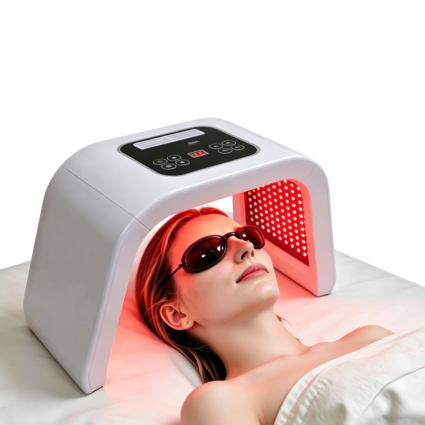 BEICNWOD Light Mask - 7 Color Photon Facial Device for Skin Care, Red & Blue Light for Face, Neck & Body, Rechargeable Home Use