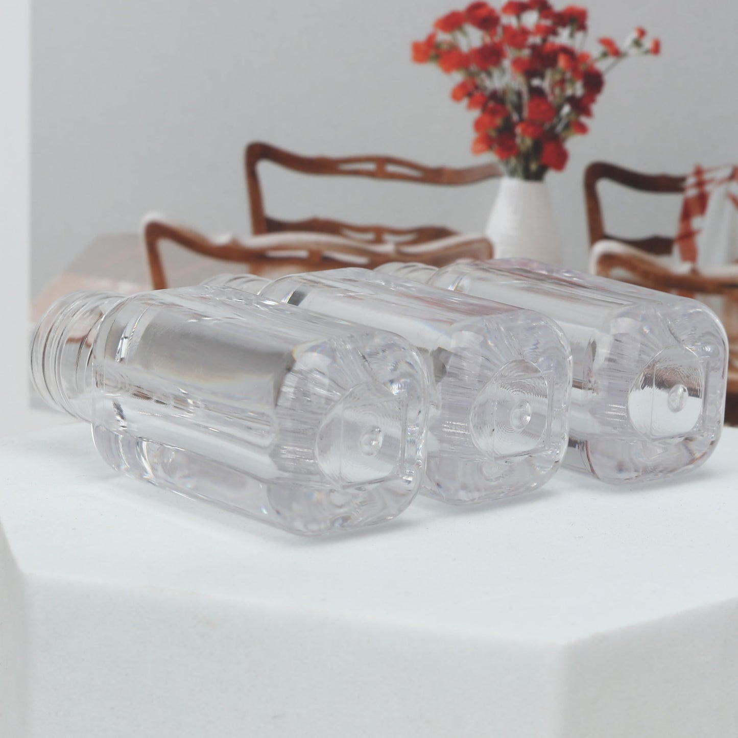 COSIDEA 14pcs Silver 7ml Square big doe foot wand lip gloss tubes for DIY lipgloss containers tubes with thick wand