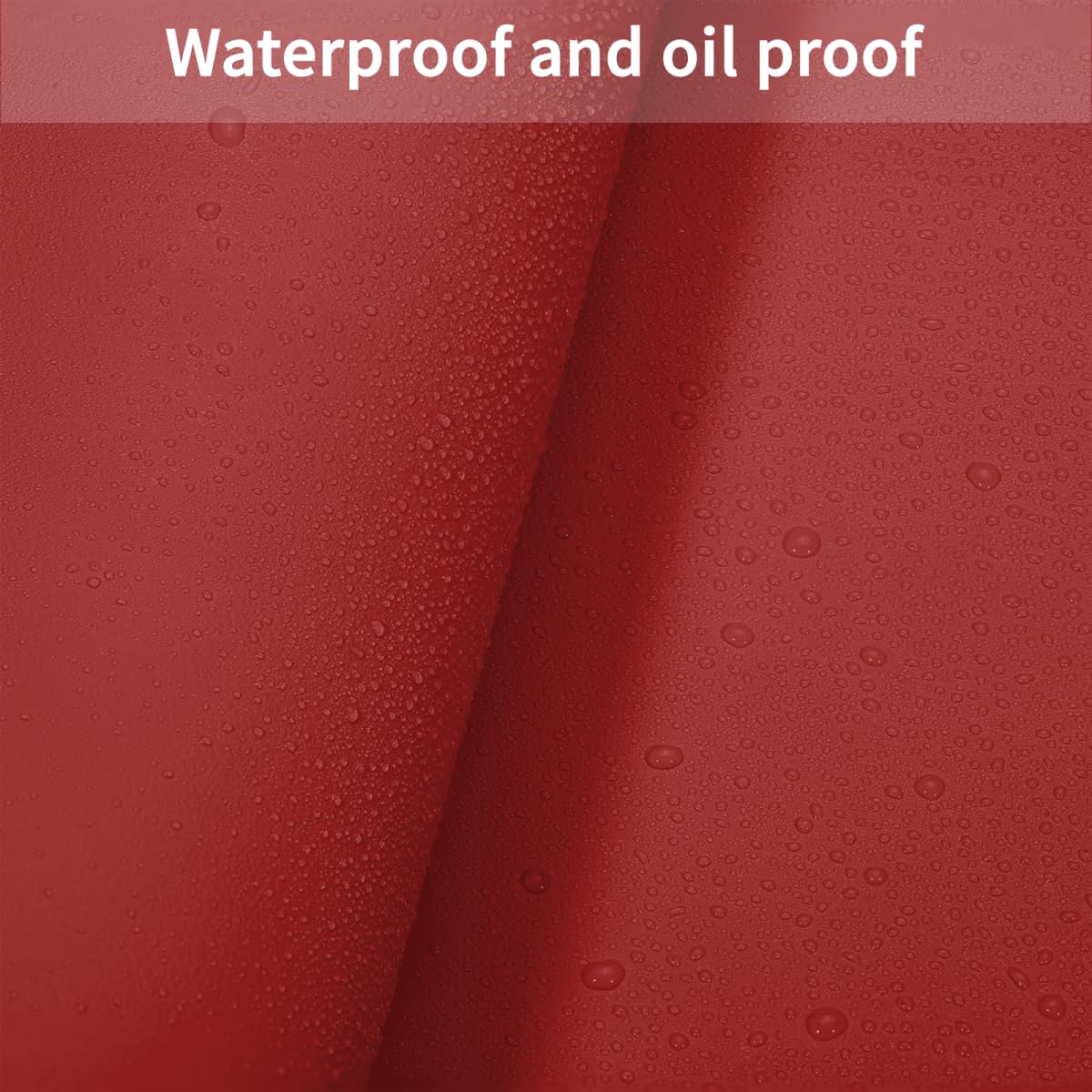Zinkooat Vanity Protector Mat - Can Be Used On Both Sides Waterproof and Easy to Clean Good Flatness Used for Dresser Table(Black+Wine Red 10x48)