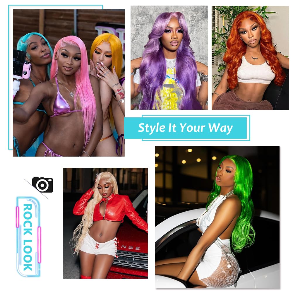 CUTE BEIN 30 Inch 613 Blonde Lace Front Wig Human Hair,13X6 HD Transparent Body Wave Lace Front Wigs Human Hair, 200 Density Blonde Glueless Wigs 613 Lace Frontal Wig Pre Plucked