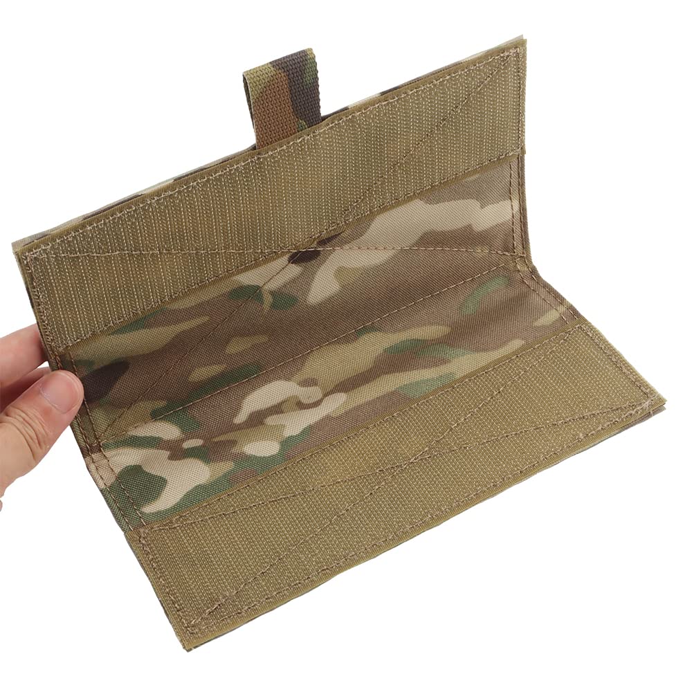 Tactical Full Flap Hook Loop Hanging Front Panel Cover Chest Rig Pouch Accessories