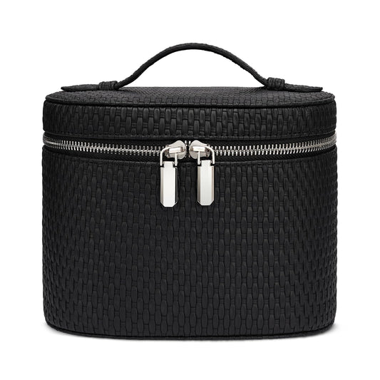 honitty Makeup Bag, Travel Make up Case with Compartments and Handle, Portable Cosmetic Organizer Bags,Toiletry Bag for Women